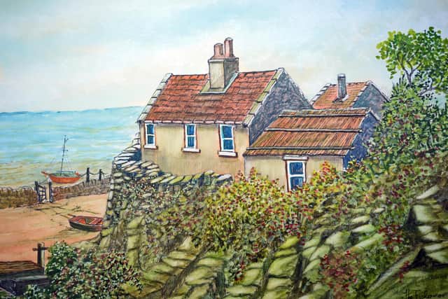 The Fisherman's Hut, one of John's latest pieces of Artwork.