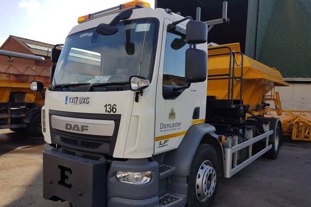 A Doncaster gritter ready for action