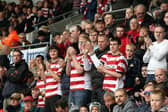 Doncaster Rovers fans during npower Championship match between Doncaster Rovers and Coventry City at the Keepmoat Stadium on October 29, 2011.