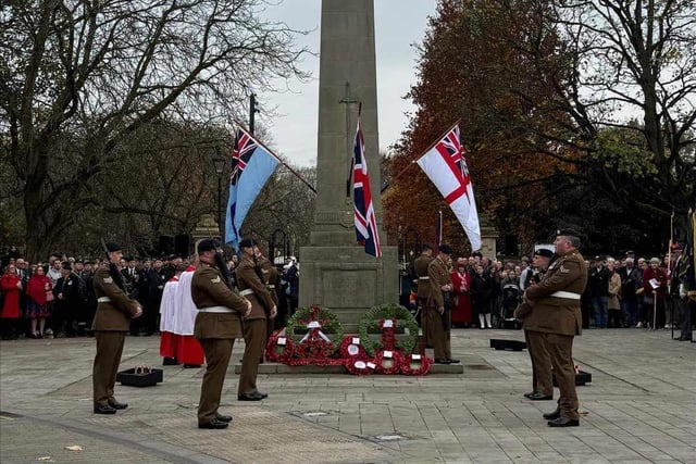 The annual wreath laying ceremony took place in Bennetthorpe.