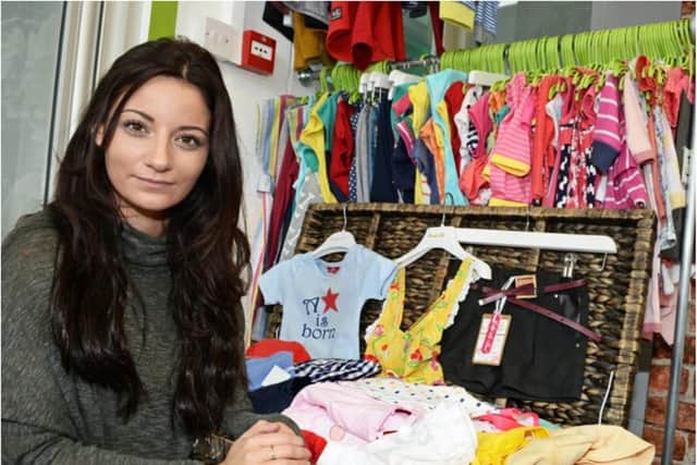 Frances Bishop has closed all her children's clothing stores.