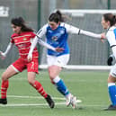 Pakistan international Nadia Khan in action for Doncaster Rovers last season.