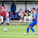 George Broadbent slots home Rovers' second goal. Picture: Howard Roe/AHPIX LTD