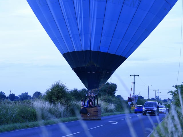 Two balloons landed on a road near Barnby Dun. (Photo: Luc Burke-Lejeune).