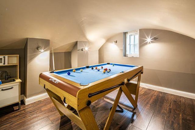 In the basement there is also a games room.