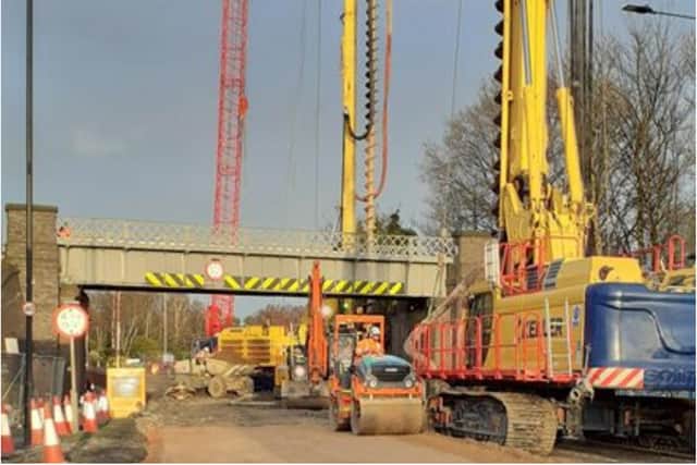 Work is progressing well on the new bridge at Clay Lane. (Photo: DMBC).