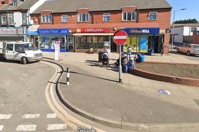 The incident is reported to have happened outside the William Hill shop.