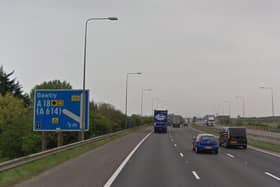 The M180 motorway in Doncaster (pic: Google).