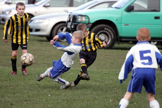 South Tyneside against Hebburn Gold in this junior league match from December 2006. Can you spot someone you know?