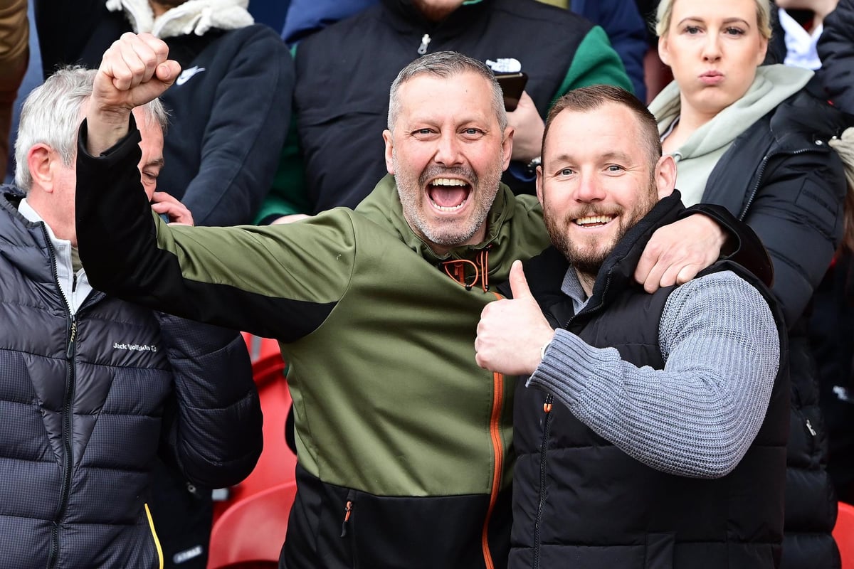 Our best fans pictures from a dramatic late win for Doncaster Rovers against Barrow in April 2024