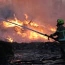 Fire crews have spent the night tackling a blaze at a quarry in Doncaster.