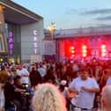 Crowds enjoy the DN One Festival in Sir Nigel Gresley Square. (Photo: DN Events).