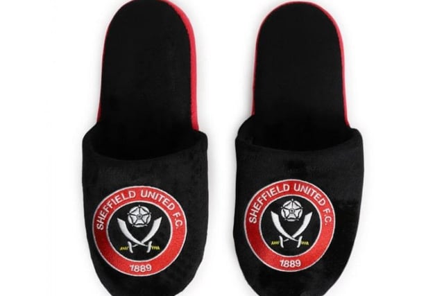The United fan in your life can kick back and relax in these SUFC slide slippers. Price: £20 from sufcdirect.co.uk.