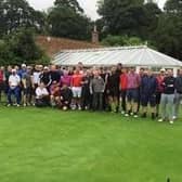 Golfers at a previous fundraiser