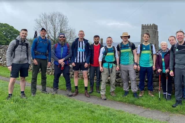 The gruelling hike raised more than £2,800.