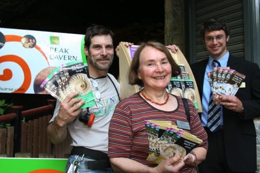 Peak Experience guides were launched at Castleton's Peak Cavern - left to right, Peak Cavern manager Tony Marsden, Peak District National Park heritage champion Pauline Beswick and Giles Dann of the Derby and Derbyshire Economic Partnership back in 2006