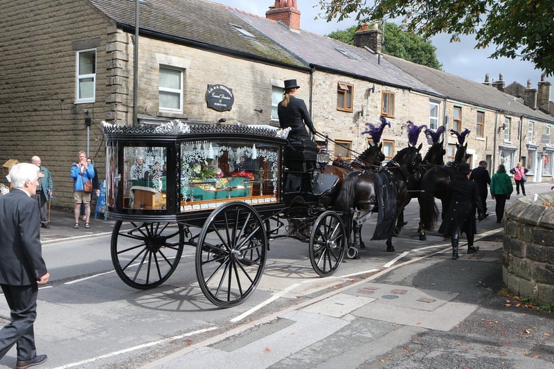 Arriving at the church