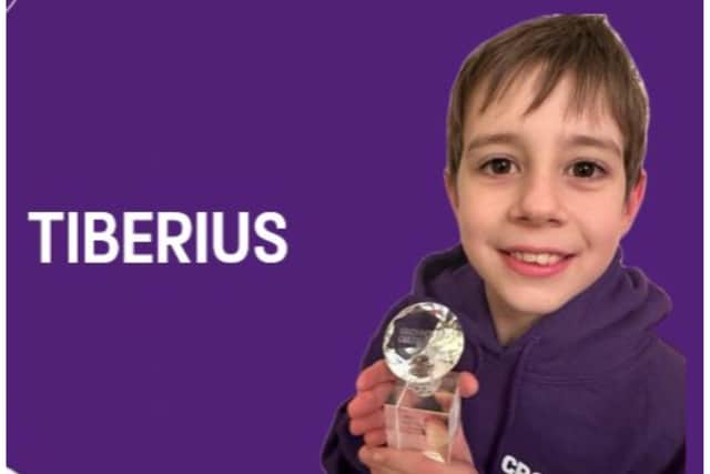 Tiberius Batchelor has been honoured with a prestigious fundraising award.