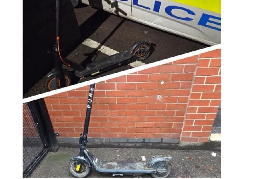 E-scooter rider ignored police warning and ended up dumping hers and ...