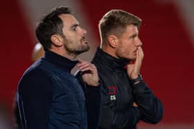 Three in a row for Danny Schofield and Chad Gribble at Doncaster Rovers (Picture: Bruce Rollinson).