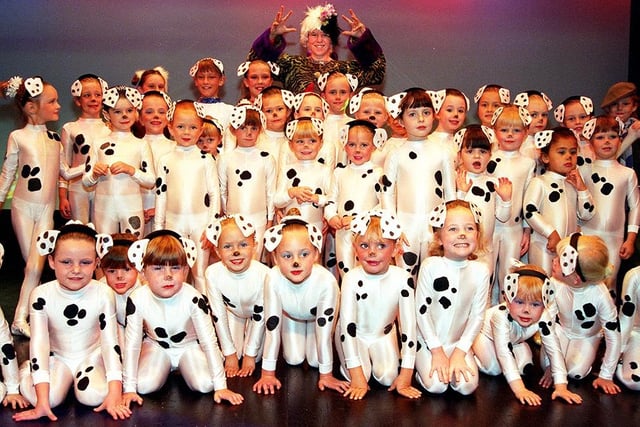 Some of the Jackie Everton dancers who took part in her show, The Entertainers, at the Civic Theatre, Doncaster, September 1997