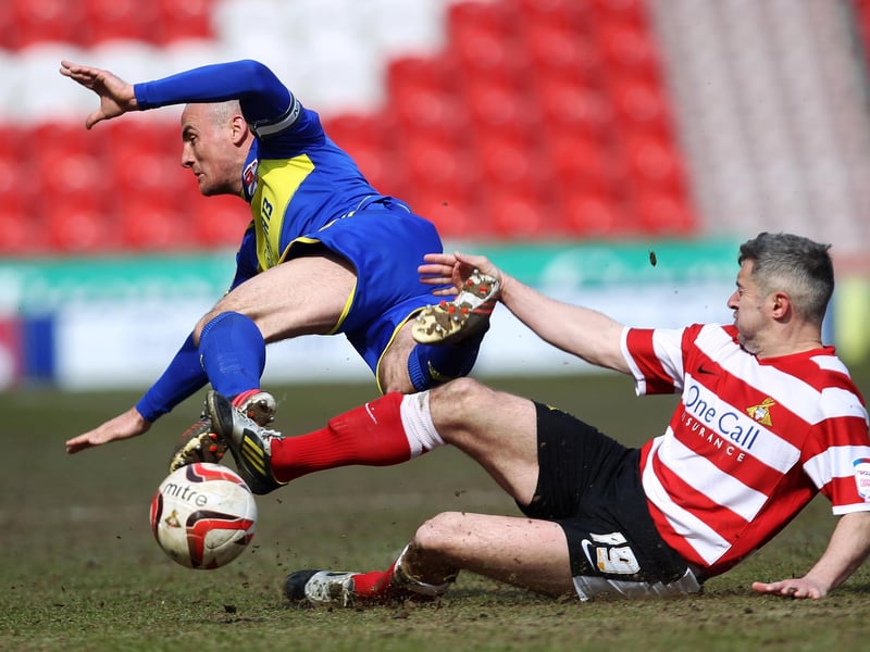 12/13 appearances: 18.
The veteran signed a one-month rolling contract with Rovers in October 2012, making sporadic appearances over the remainder of the campaign. But he was released at the end of the season, before joining non-league Chester ahead of his retirement.