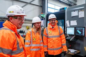 Ed Miliband MP (right) delighted to be shown around the facility.