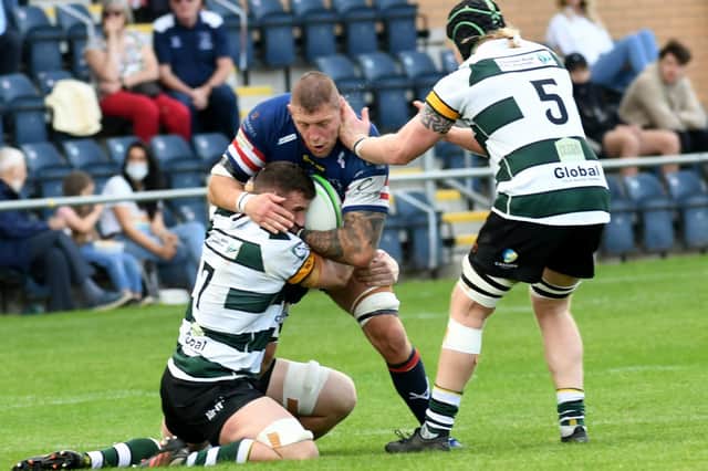 Matt Challinor against Nottingham in his final game for Doncaster Knights (Picture: Gary Longbottom)