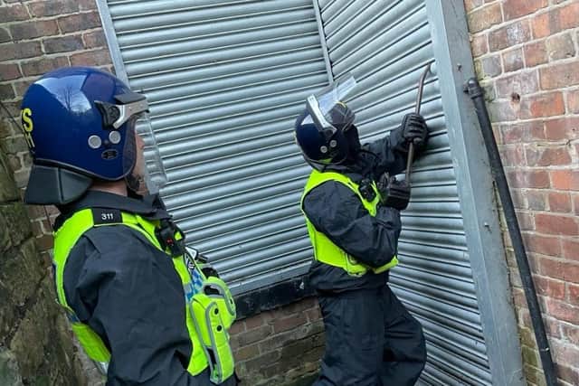 Police carried out a number of raids during a week of action.