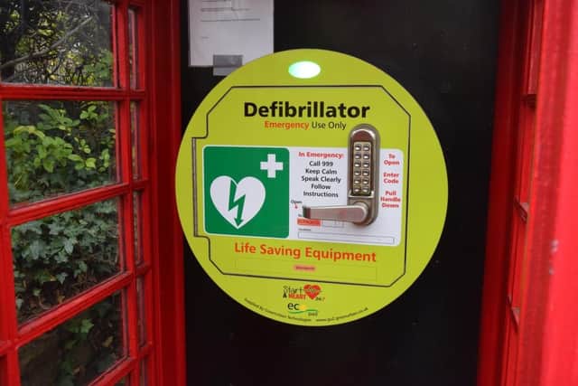 Some of the kiosks have been transformed into a defibrillator store