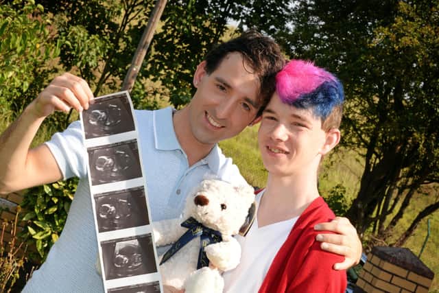 Harvey Cooper, pictured with his Fiance Adam Williams. Picture: NDFP-15-09-20-HarveyAdam 1-NMSY