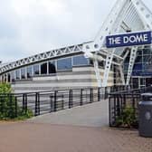 The fire service is dealing with an ammonia leak at the Doncaster Dome this morning