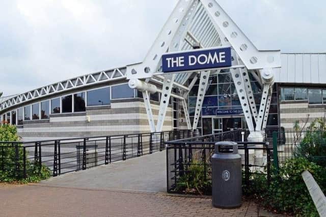 The fire service is dealing with an ammonia leak at the Doncaster Dome this morning
