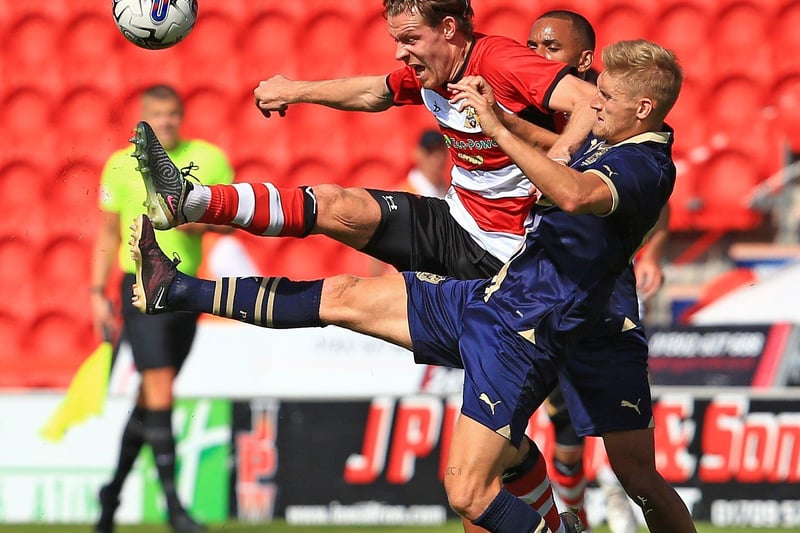 This photo illustrates what Ironside is about. And boy did Doncaster need some physicality at the top end of the pitch. He'll be a big player for the team this season, no doubt. George Miller offers something different, would be interesting to see the pair together at some stage...
