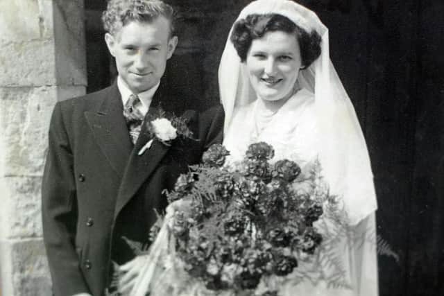 Ida Mary and Walter Turgoose, pictured on their wedding day 70 years ago. Picture: NDFP-13-04-21-Turgoose 3-NMSY