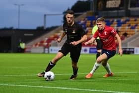 Luke Molyneux in action for Doncaster Rovers against York City.