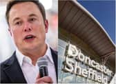 Elon Musk made a secret flying visit to Doncaster.