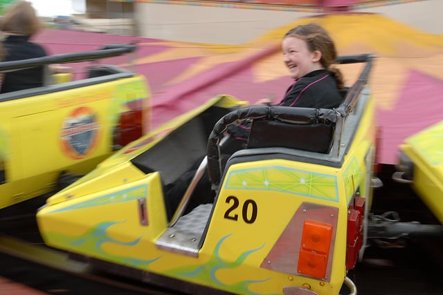 Having a great tie on the fairground rides in 2009.
