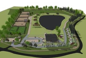 Artist's impression of Auckley rural leisure centre