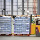 A tour of the Amazon base LBA 2 at Doncaster iPort as the Christmas rush begins to start. Items arrive at the warehouse and are sorted and stacked ready for picking when a order arrives.  Picture: Chris Etchells