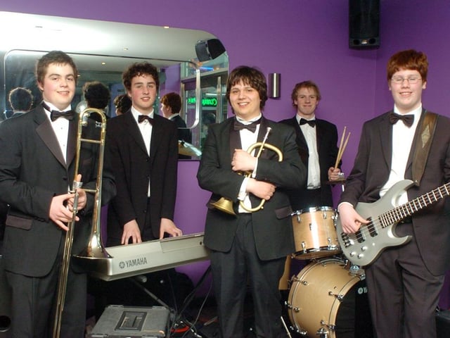 Hayfield Prom 2006 - Pictured are Adam Tyas, 17, Ralph Brown, Reuben Fowler, both 16, Grahame O'Shea, 20, and John Holmes, 15