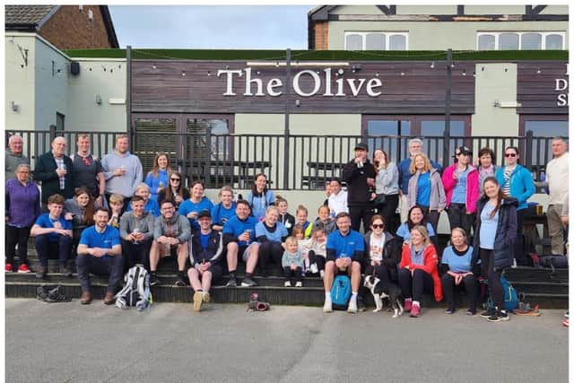 Family and friends joined the £10,000 fundraising walk between Worksop and Barnby Dun.