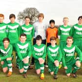 Shane Nowell - top left with the Armthorpe Rovers Junior Football Club in 2012.