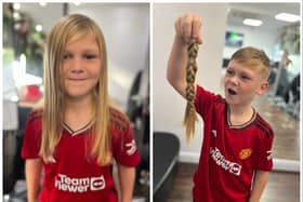 Samuel Felks had his hair chopped off to help raise funds for a family friend suffering from cancer.