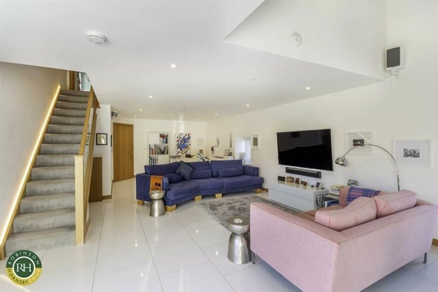 Style and comfort within the open plan arrangement on the ground floor.