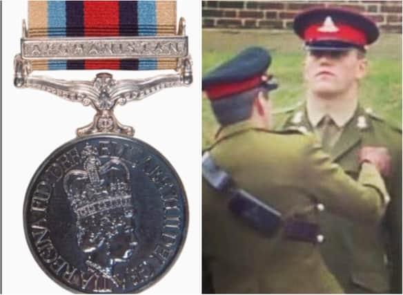 Mark Bennett has been reunited with his lost war medal.