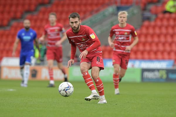 Ben Close in action for Doncaster Rovers.