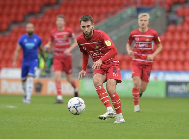 Ben Close in action for Doncaster Rovers.