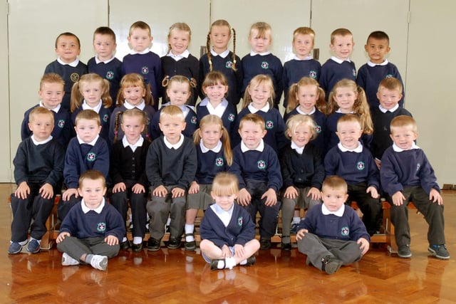 Mrs Witts reception class at West Boldon Primary School looked very smart for this photo.