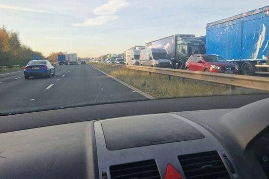 Third road traffic collision brings further chaos to the motorway network this afternoon.